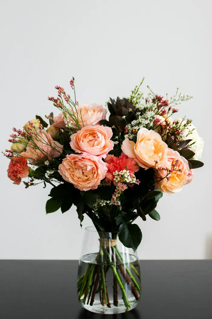 Bouquet de saison tout juste composé